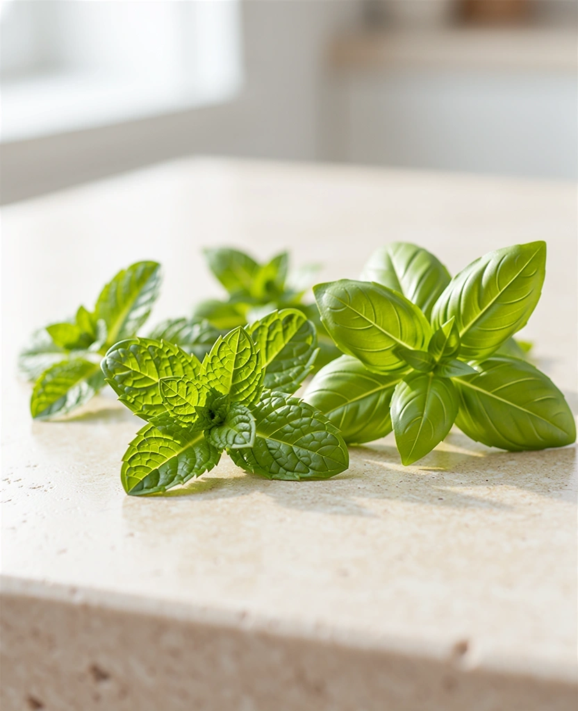 Frische Kräuter als Symbol für Reinheit